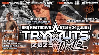 BBQ Beatdown 151 TMT Tryouts 2023 Finale: Pro &amp; Amateur Fights LIVE!