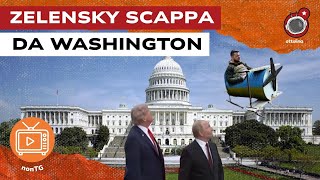 PUTIN e TRUMP impongono l'accordo di PACE, Zelensky SCAPPA da Washington - NonTg del 19-08