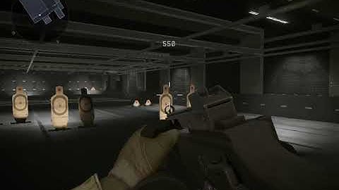 Warface (first person shooter game) shooting range with an assault rifle part 2