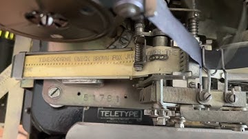 Teletype Model 14 Typing Reperforator In Action
