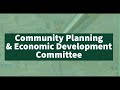 Community Planning &amp; Economic Development Committee Virtual Meeting  - January date TBA