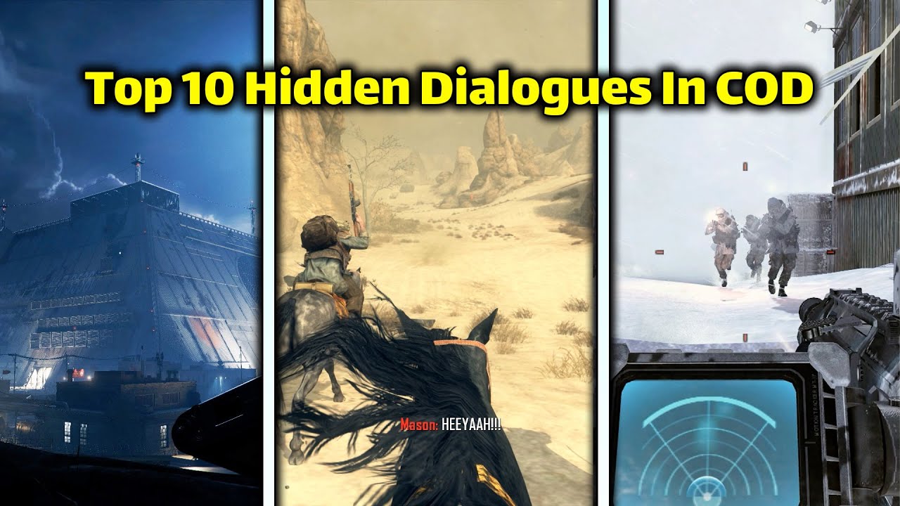 Top 10 Hidden Call of Duty Dialogues You Never Knew Existed! - YouTube