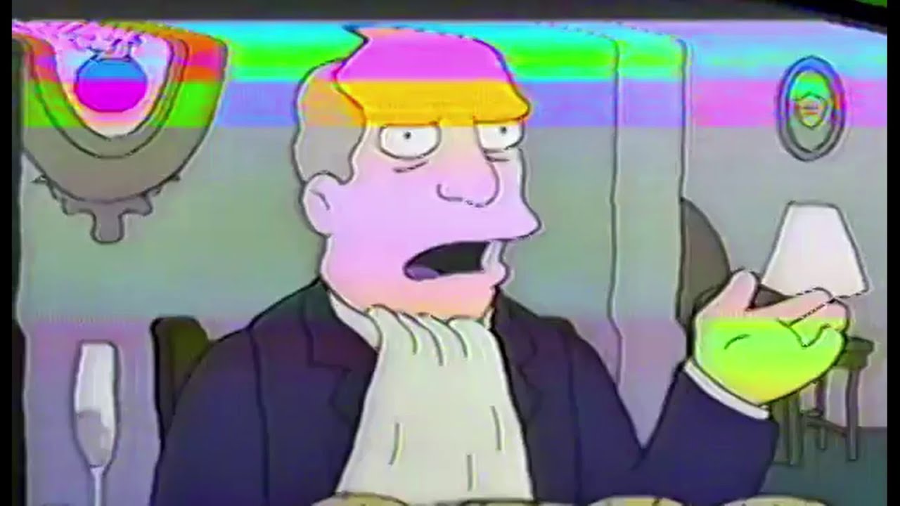 Steamed Hams but it's on warped VHS