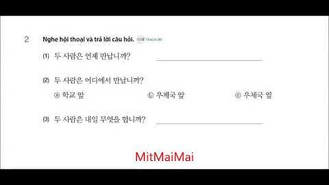 Tiếng Hàn Sơ Cấp 1 Bài 9  Nhà cửa   Luyện Nghe