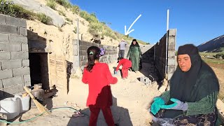 Successive efforts of grandmother and two orphans to build a dream house next to the cave