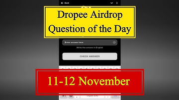 Dropee Question of the Day | Dropee Question of the Day Today 11 November | Dropee Daily Question