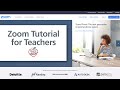 Zoom Tutorial for Teachers