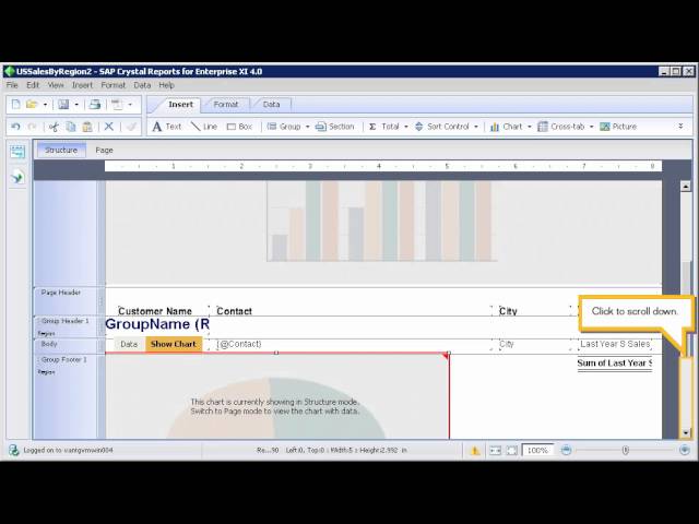 Create a chart for detail data: Crystal Reports for enterprise 4.x