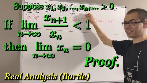 Prove if lim(xn+1/xn) ﹤ 1, then lim(xn) = 0 [ILIEKMATHPHYSICS]
