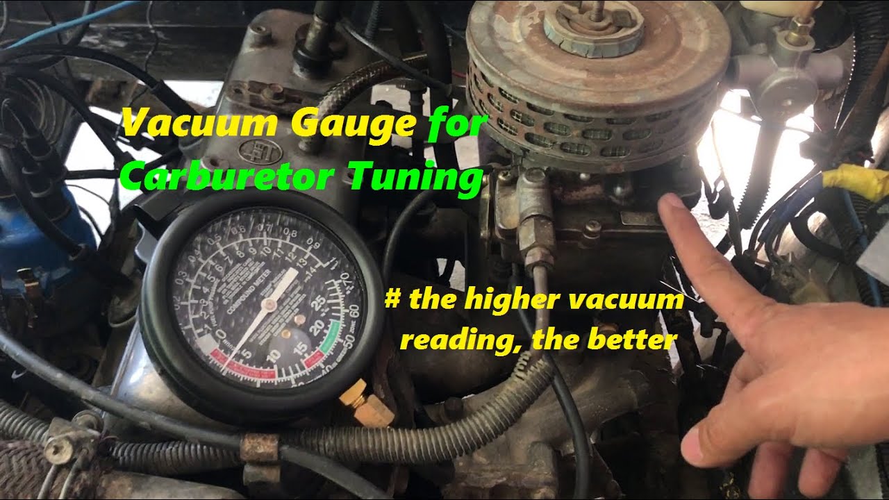 Carburetor Tuning Using Vacuum Gauge | Toyota 4K