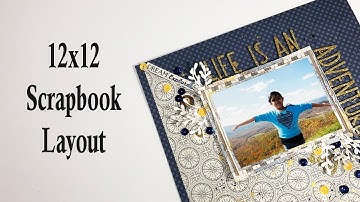 12x12 Scrapbook Girl Layout / Scrapbooking process / Authentique Quest / Scrapbookingstore Kit