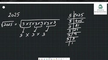 Square Root  - Prime Factorization Method