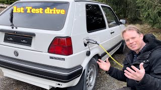 First test drive, charging paint job and more. Vw golf Citystromer, ev conversion.