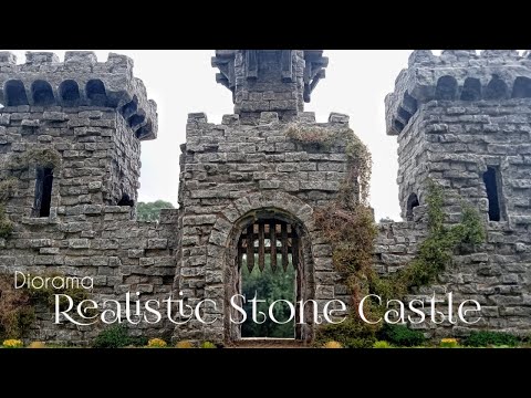 How to Build Realistic Diorama Medieval Castle Tower and Gate