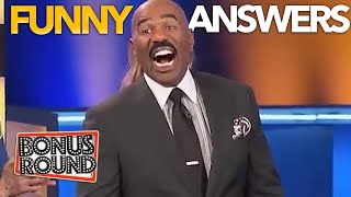 SPOOKY FUNNY ANSWERS & MOMENTS With Steve Harvey On Family Feud