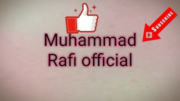 Intro Muhammad Rafi official