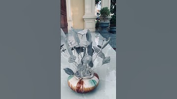 Hướng dẫn đắp hoa, lá , chất liệu xi măng đẹp, đắp tranh tường đẹp