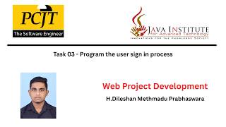 Program the user sign in process