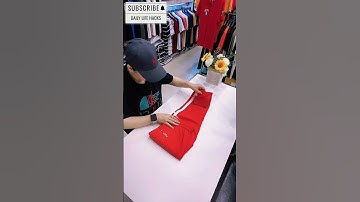 The fastest way to fold clothes 3 #clothfolding #shorts