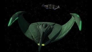 Romulan Bird of Prey vs Enterprise