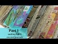 Creating Fabric Covered Journals-Part 1, Gelli Printing on Fabric, Free Motion Stitching, Fabric Art