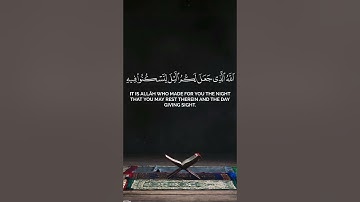 وقال ربكم أدعوني أستجيب لكم | ياسر الدوسري | سورة غافر.  #المصحف #اكسبلور #quran #القرآن_الكريم