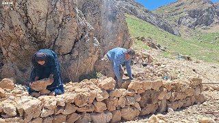 Creating a rock shelter to stay safe from wild mountain floods