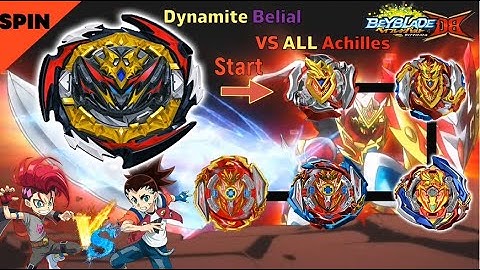 Beyblade Burst DB 【Dynamite Belial Low VS ALL Achilles】 베이블레이드 버스트 DB 다이너마이트 벨리알 로우 VS 올 아킬레스 배틀