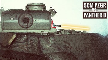 T-III (5cm Pzgr) vs Panther D (Armor Penetration)