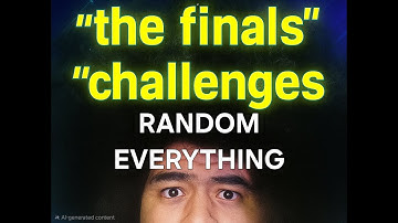 "THE FINALS" CHALLENGES (RANDOM EVERYTHING)