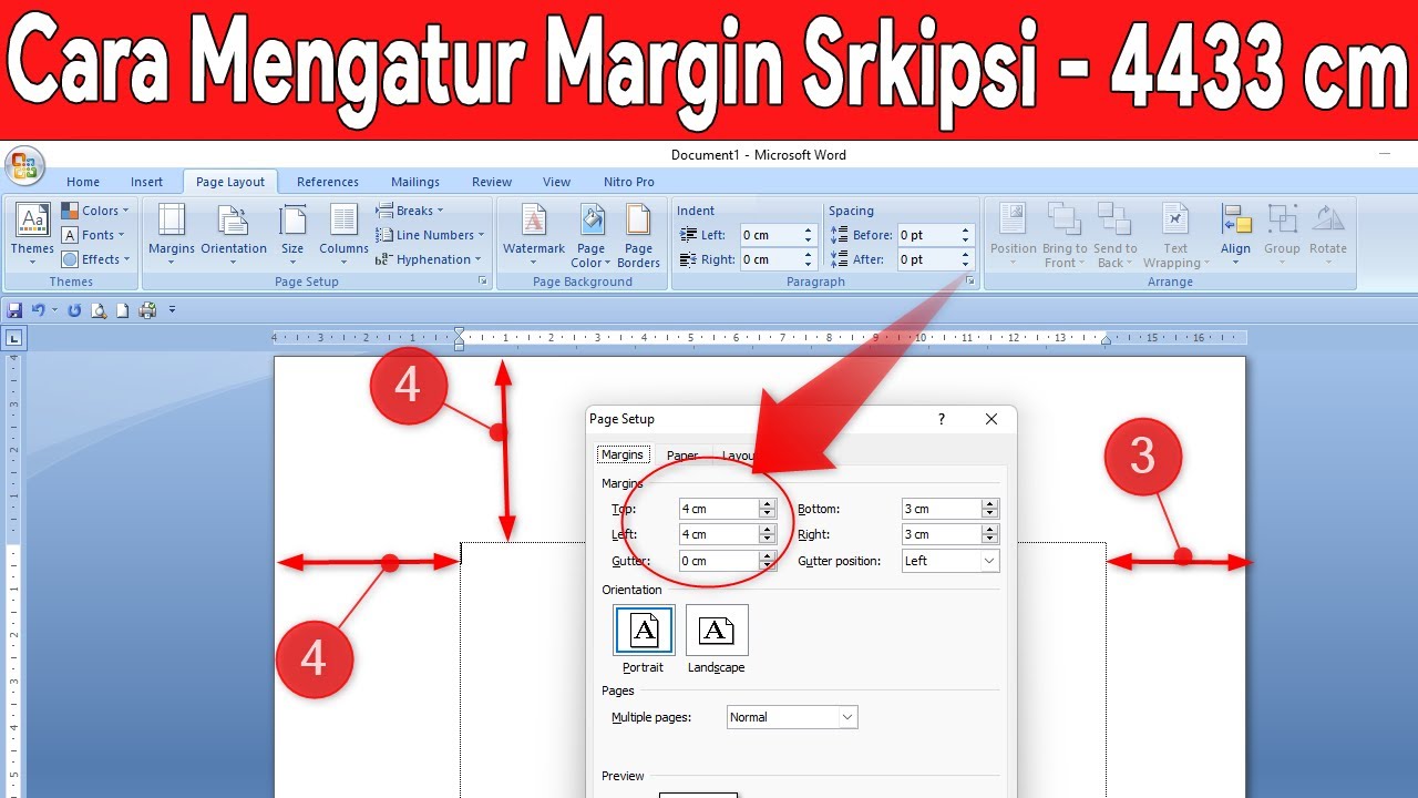 7 Cara Mengatur Margin Makalah 4433 Dalam Inci Dan Cm