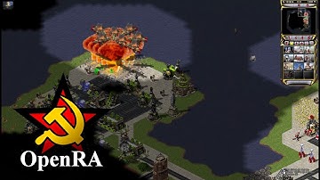 OpenRA C&C Red Alert 2 Mod Soviet Multiplayer (2 Players vs 4 AIs)