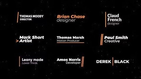 Lower Thirds/ DaVinci Resolve Template Download