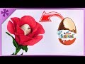 Diy  flower with kinder surprise egg  easy tutorial eng subtitles  speed up 602