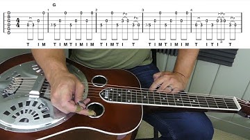 "Bluegrass Blues" | G Minor Pentatonic Dobro Lesson PREVIEW