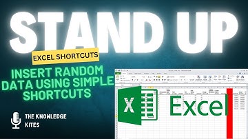 Insert Random numbers in excel in easy way by using these shortcut keys