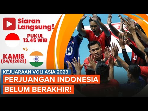 Jadwal Siaran Langsung Timnas Voli Indonesia Vs India, Kejar Peringkat 7