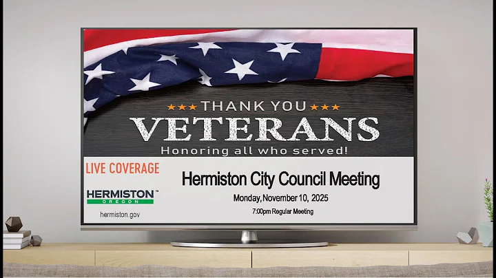 Hermiston City Council meeting for November 10, 2025