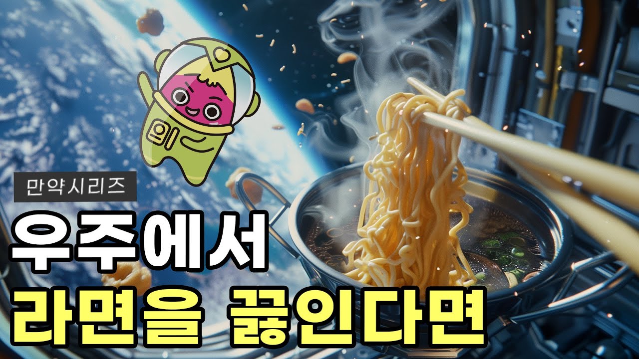 ? 만약 우주에서 라면을 끓인다면 어떻게 될까?