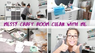 Craft room clean with me........and a dance party