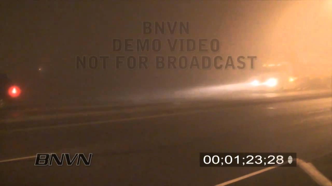 3/17/2009 Overnight Dense Fog Stock Video.