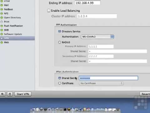 Configuring VPN - Apple Mac 10.6 Server Tutorial - YouTube