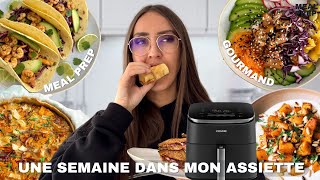 UNE SEMAINE DANS MON ASSIETTE A L'AIRFRYER (Cosori Turboblaze) | friteuse à air Meal prep