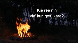 Mia amatin’ en Esperanto (песня Ю. Визбора Милая моя на эсперанто)