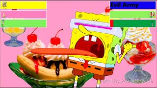 The Spongebob Squarepants Movie 2004 Final Battle With Healthbars Edited By 