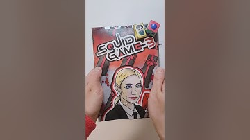 Squid game 3 game book blindbag 오징어게임 3 게임북 블라인드백 #squidgame #gamebook #papercraft #blindbag #asmr