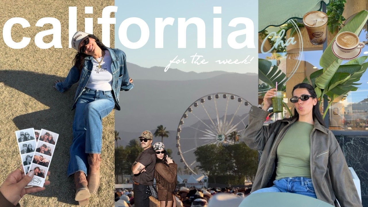 weekly vlog | our trip to LA, good eats, + weekend at stagecoach!!