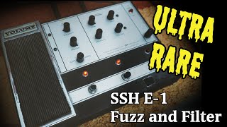 Ultra Rare Guitar Pedal - Ssh International Switzerland Fuzz And Filter E-1 -Stonerspace Rock Demo