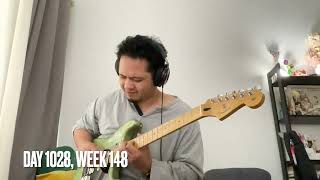 Practicing Improvisation (Funky Blues Guitar Backing Track in A Minor) (Day 1022 - 1028, Week 148)