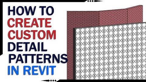 How to Create CUSTOM DETAIL PATTERNS in REVIT